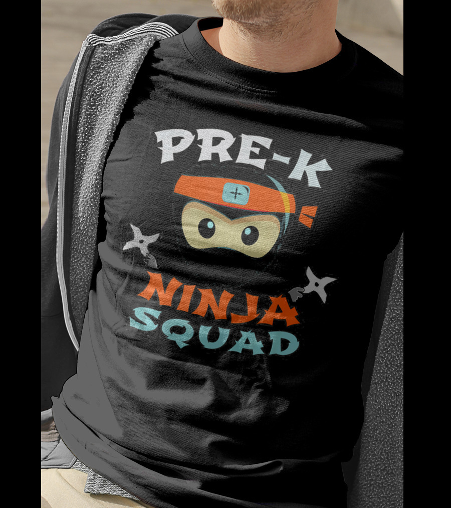Pre-K Ninja Squad Back To School First Day T-Shirt