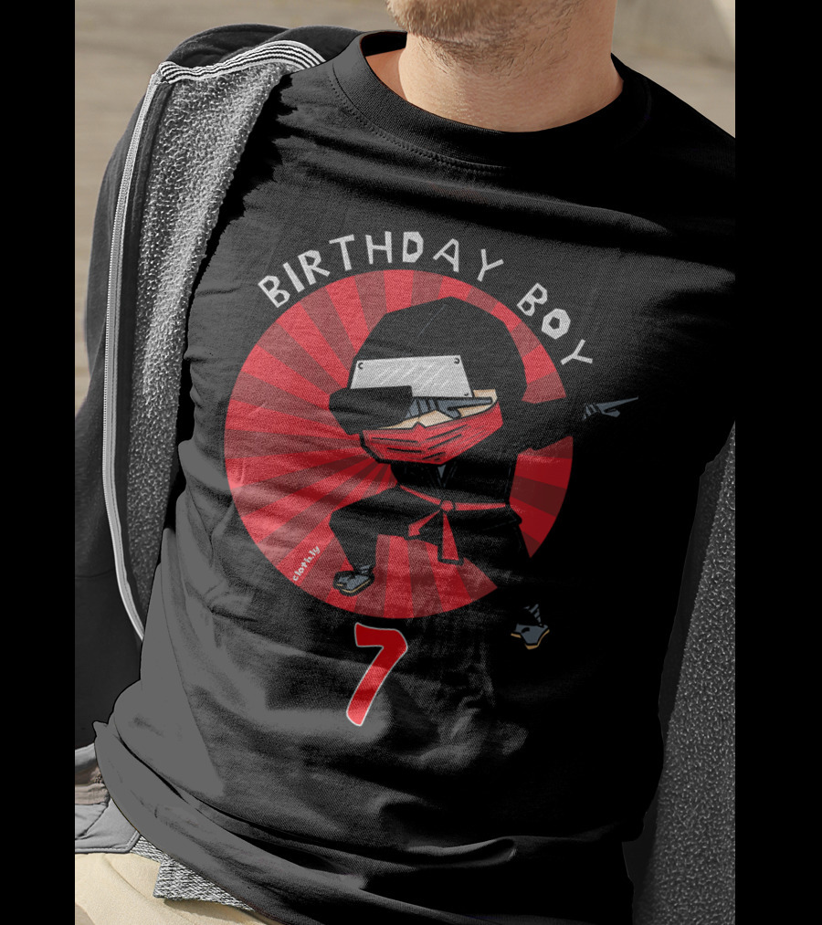 Birthday Boy 7 Ninja T-Shirt