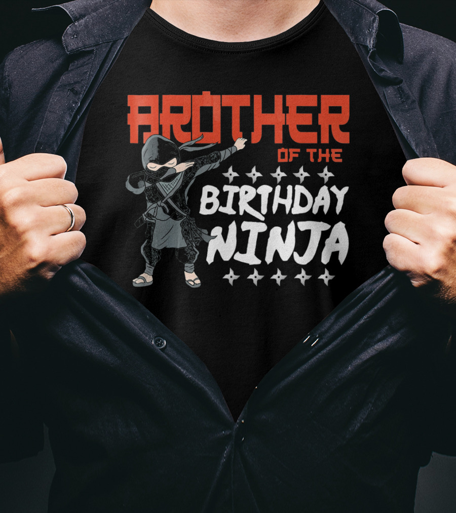 Brother Of The Birthday Ninja T-Shirt