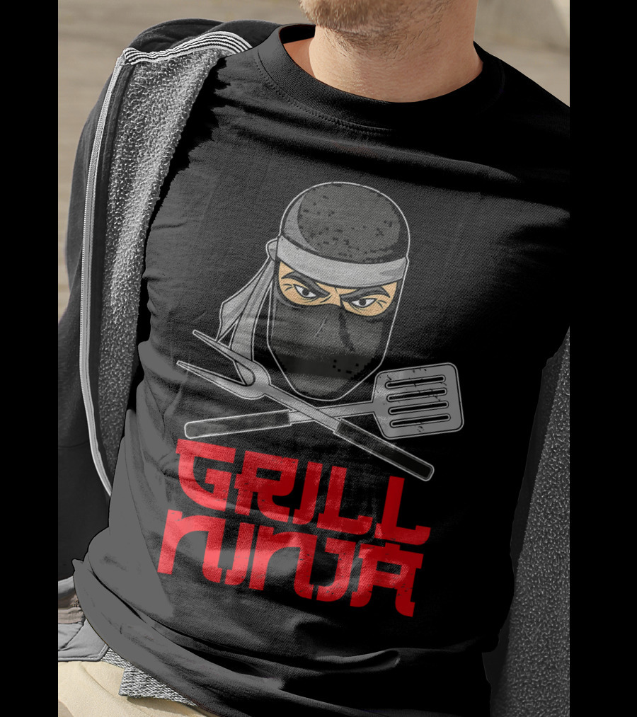 Grill Ninja Funny Barbeque Hibachi Cooking Gear T-Shirt