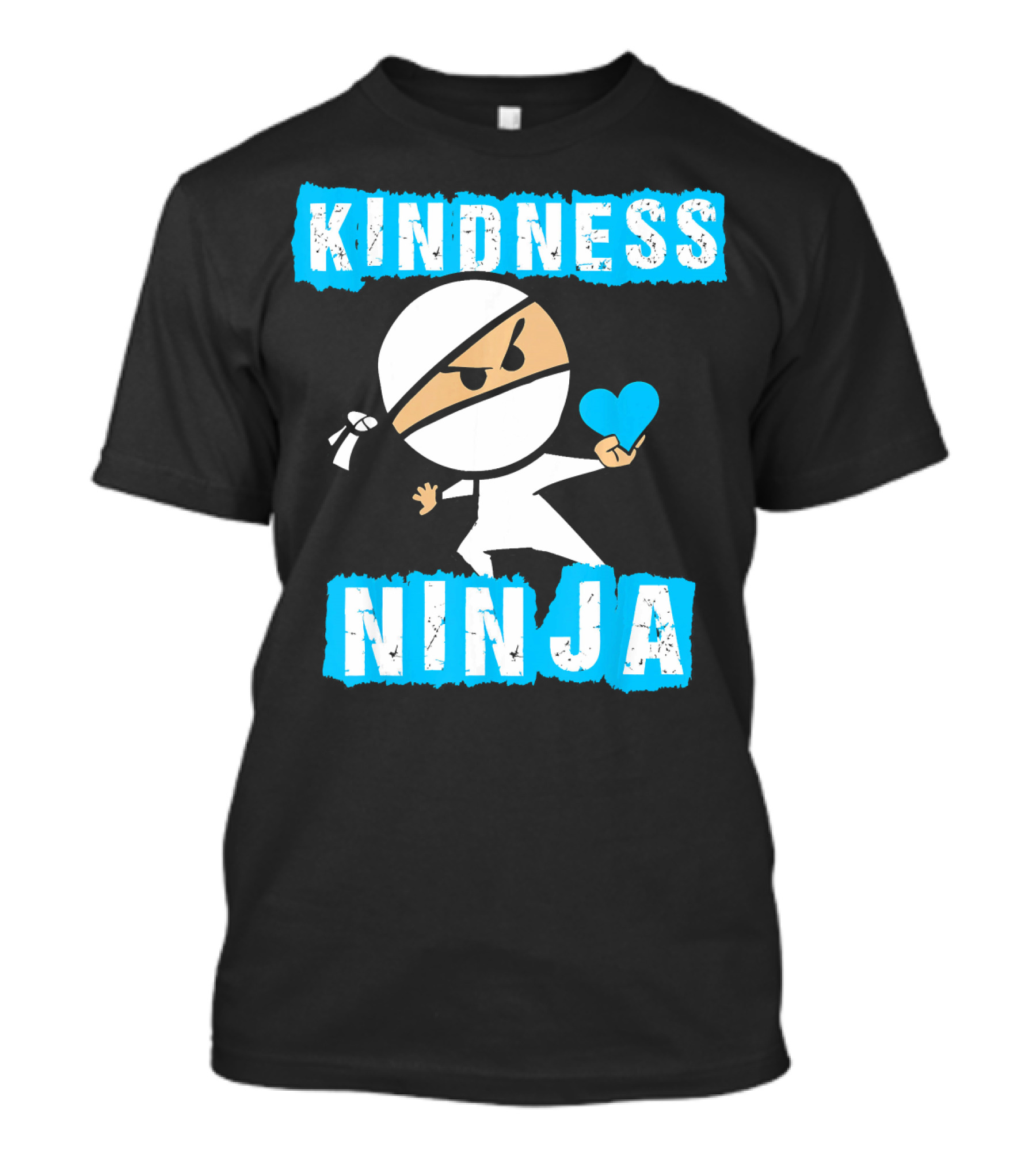 Kindness Ninja Heart-Driven Warrior T-Shirt