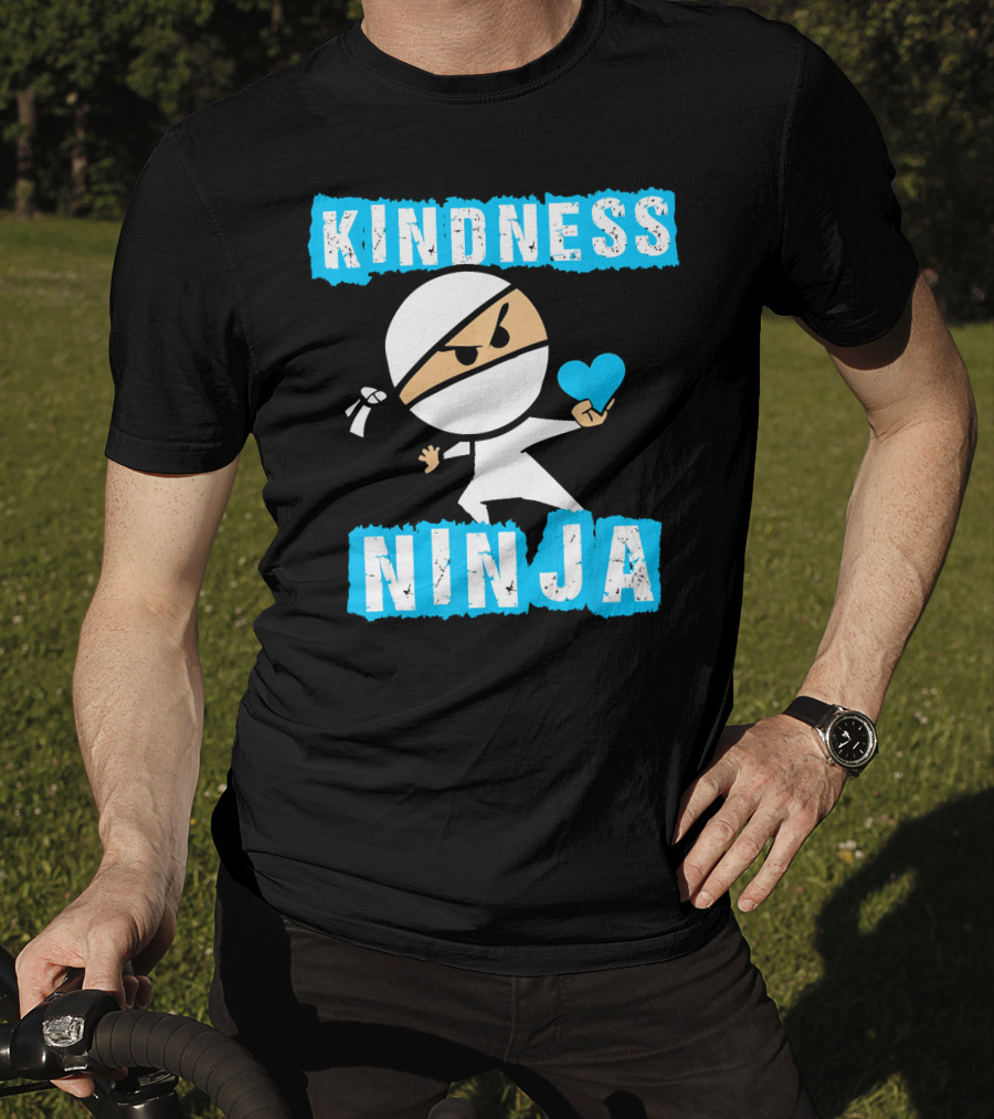Kindness Ninja Heart-Driven Warrior T-Shirt