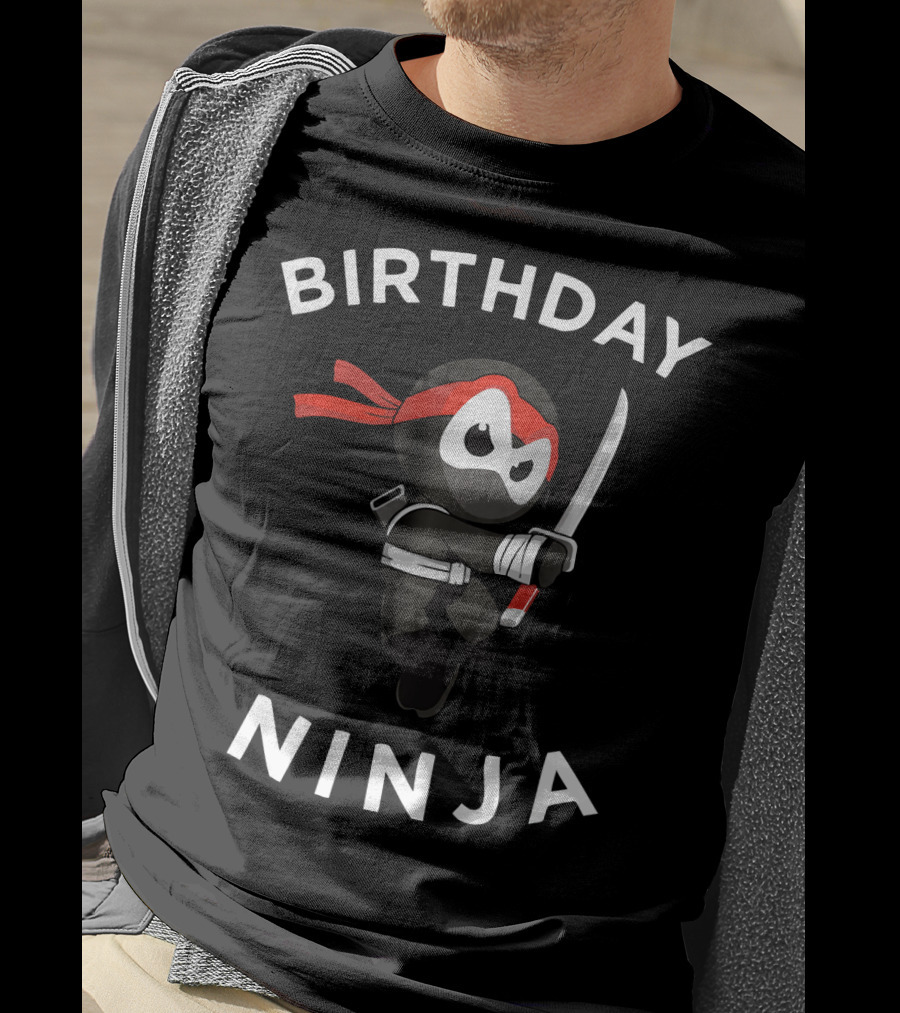 Birthday Ninja Martial Arts Warrior T-Shirt