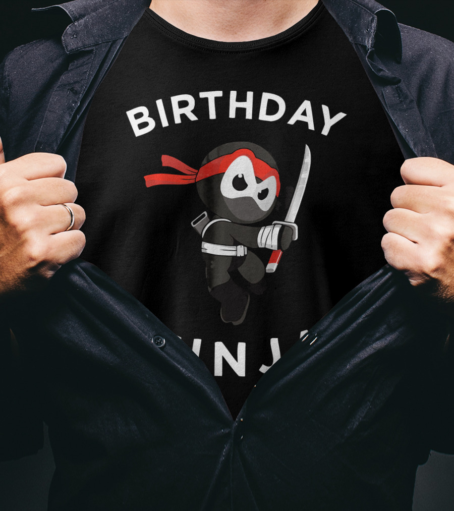Birthday Ninja Martial Arts Warrior T-Shirt