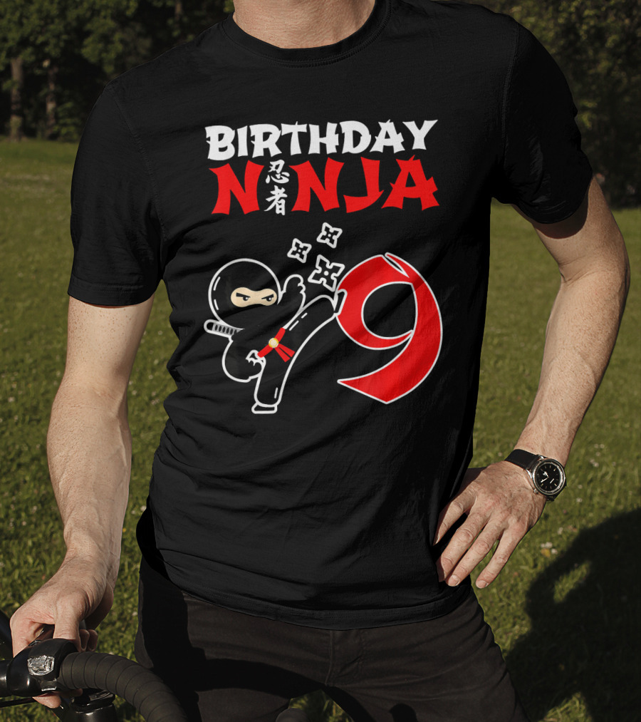 Birthday Ninja 9 Party Favor T-Shirt