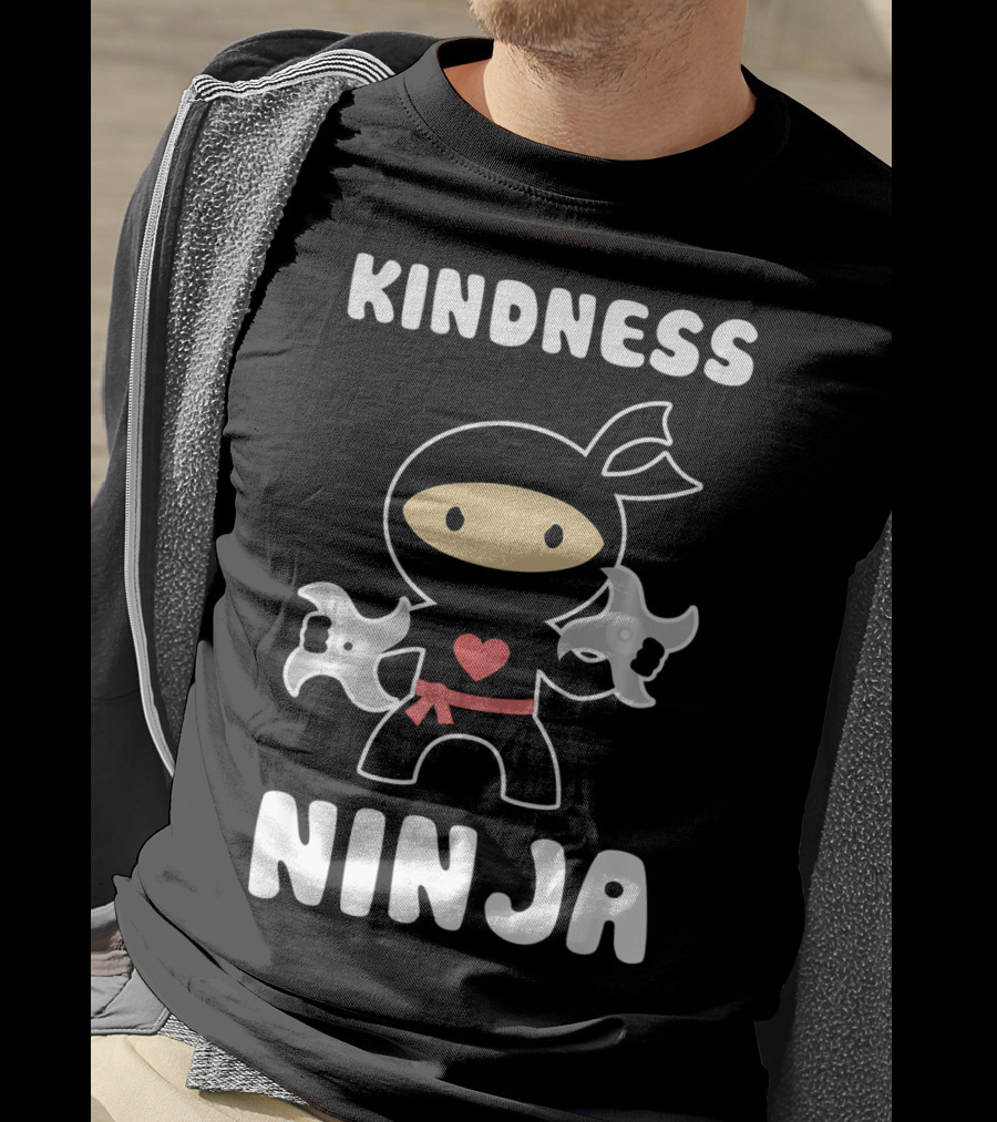 Kindness Ninja Anti Bullying Choose Kind Heart T-Shirt