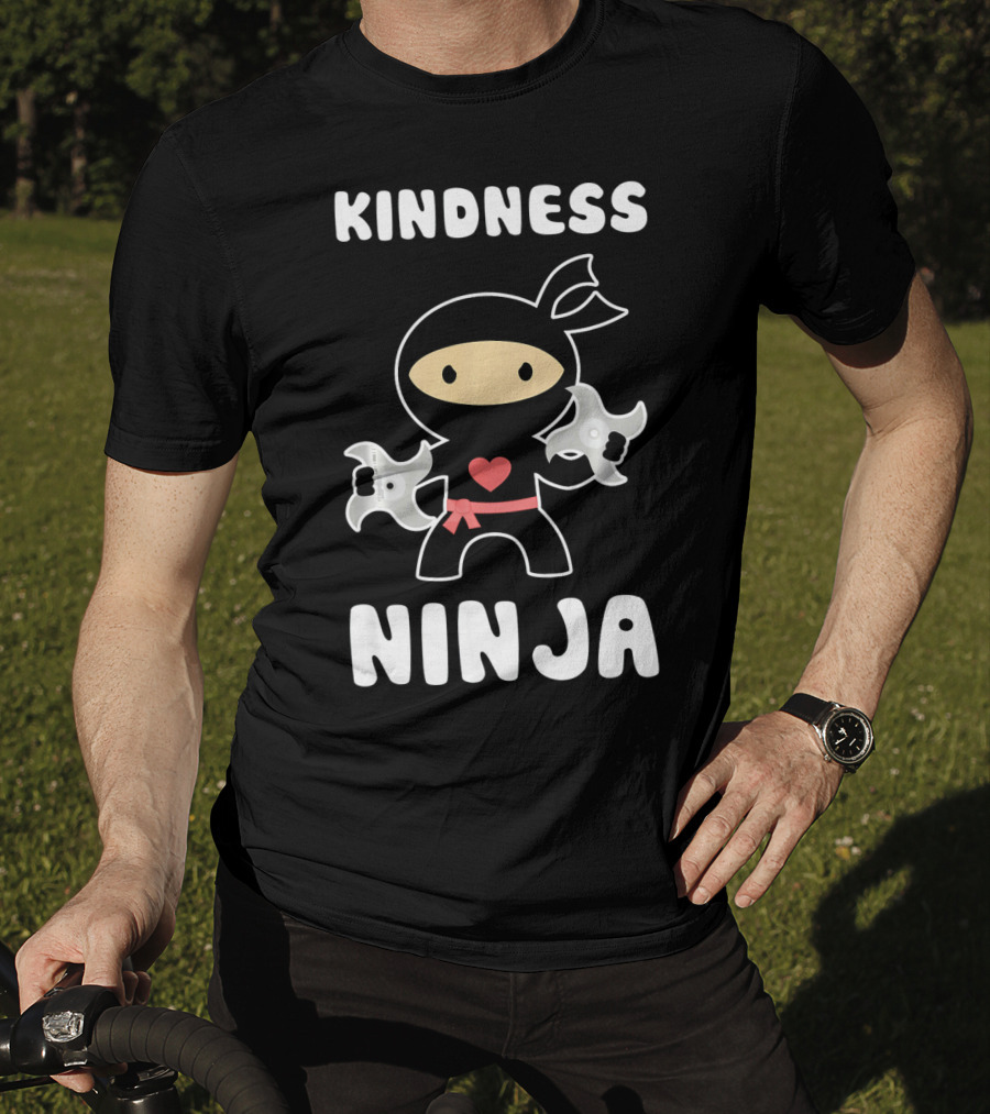 Kindness Ninja Anti Bullying Choose Kind Heart T-Shirt