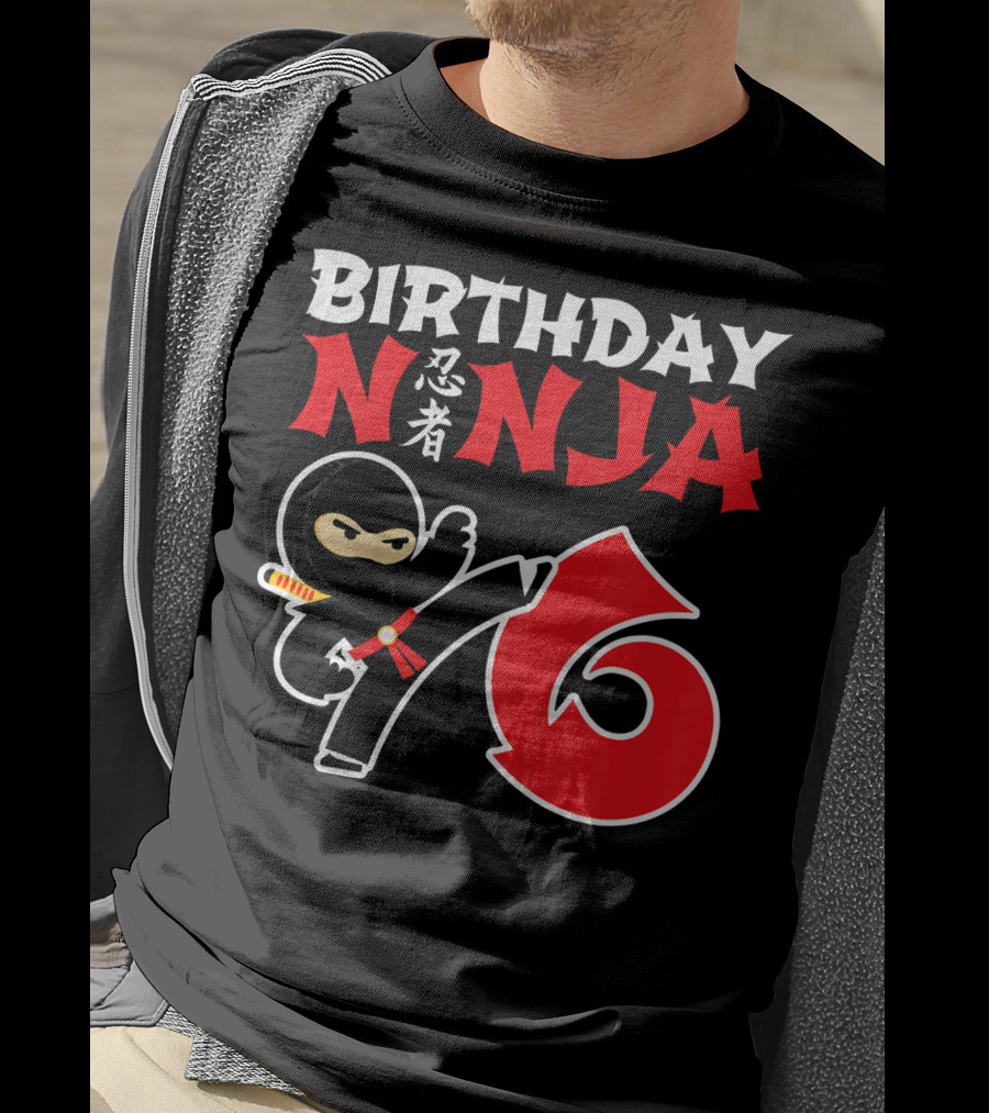 Birthday Ninja 6 Year Old T-Shirt