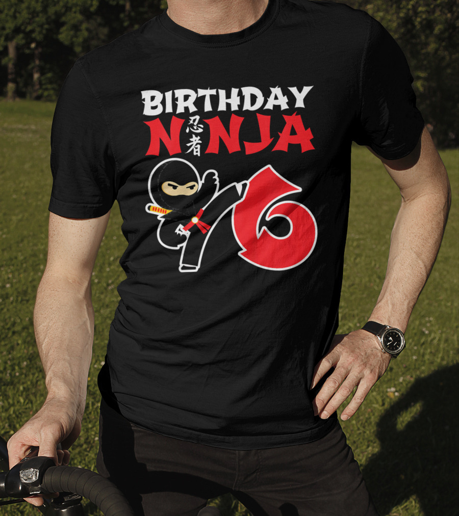 Birthday Ninja 6 Year Old T-Shirt