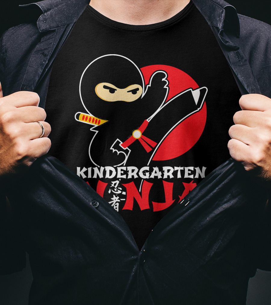 Kindergarten Ninja First Day Of School T-Shirt