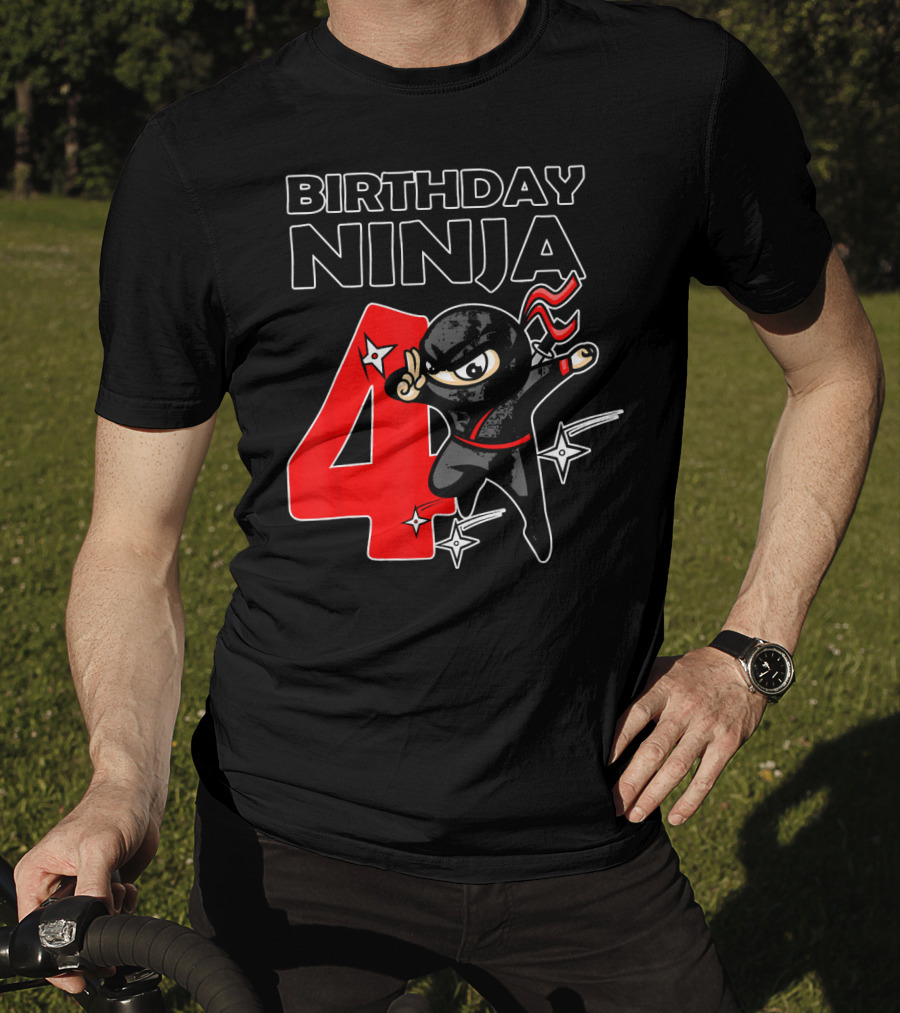 Birthday Ninja 4 Year Old T-Shirt