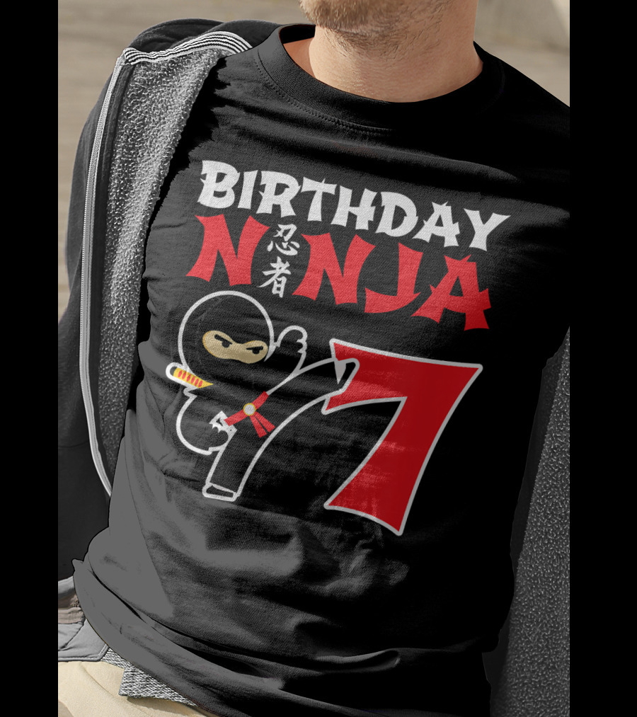Birthday Ninja 7 Year Old T-Shirt