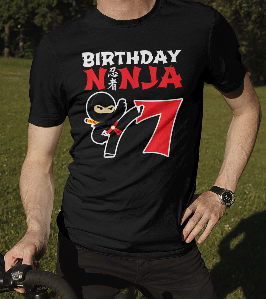 Birthday Ninja 7 Year Old T-Shirt
