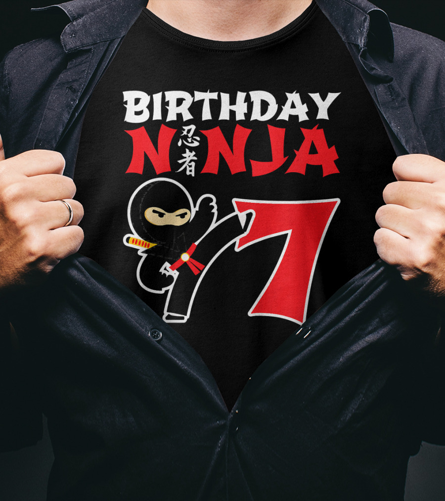 Birthday Ninja 7 Year Old T-Shirt
