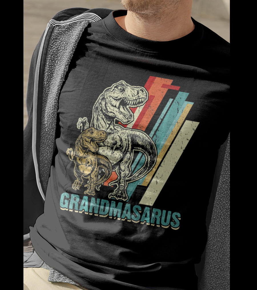 Grandmasaurus Retro Vintage Dinosaur Mother's Day T-Shirt