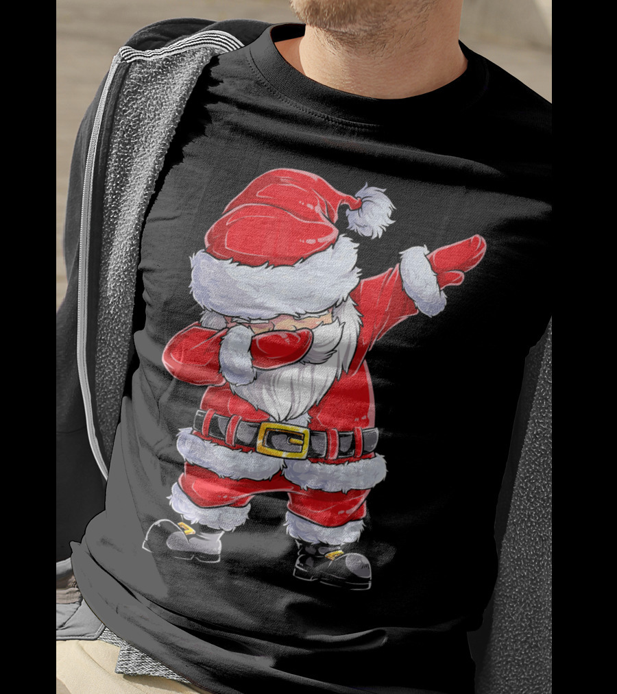 Dabbing Santa Claus Christmas Holiday Fun T-Shirt