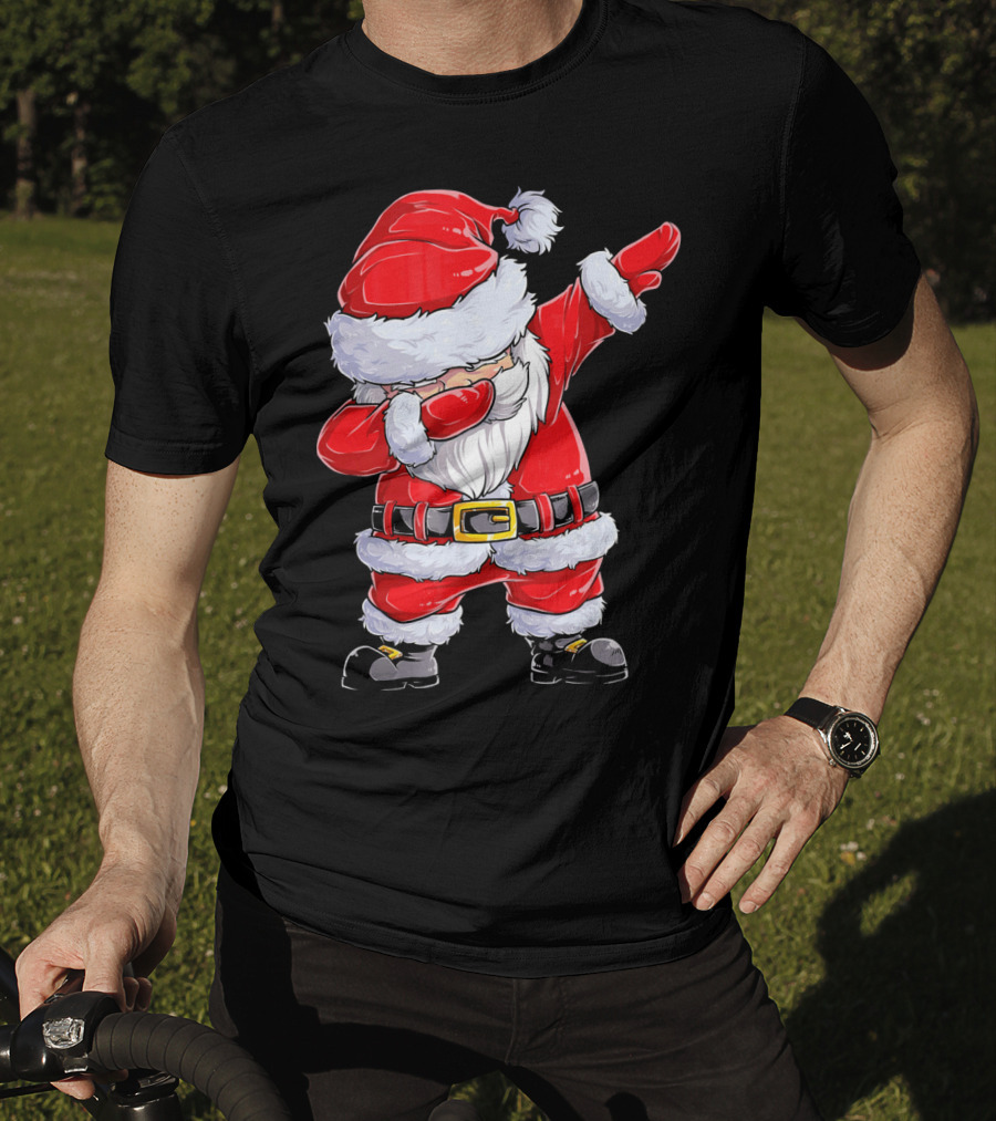 Dabbing Santa Claus Christmas Holiday Fun T-Shirt