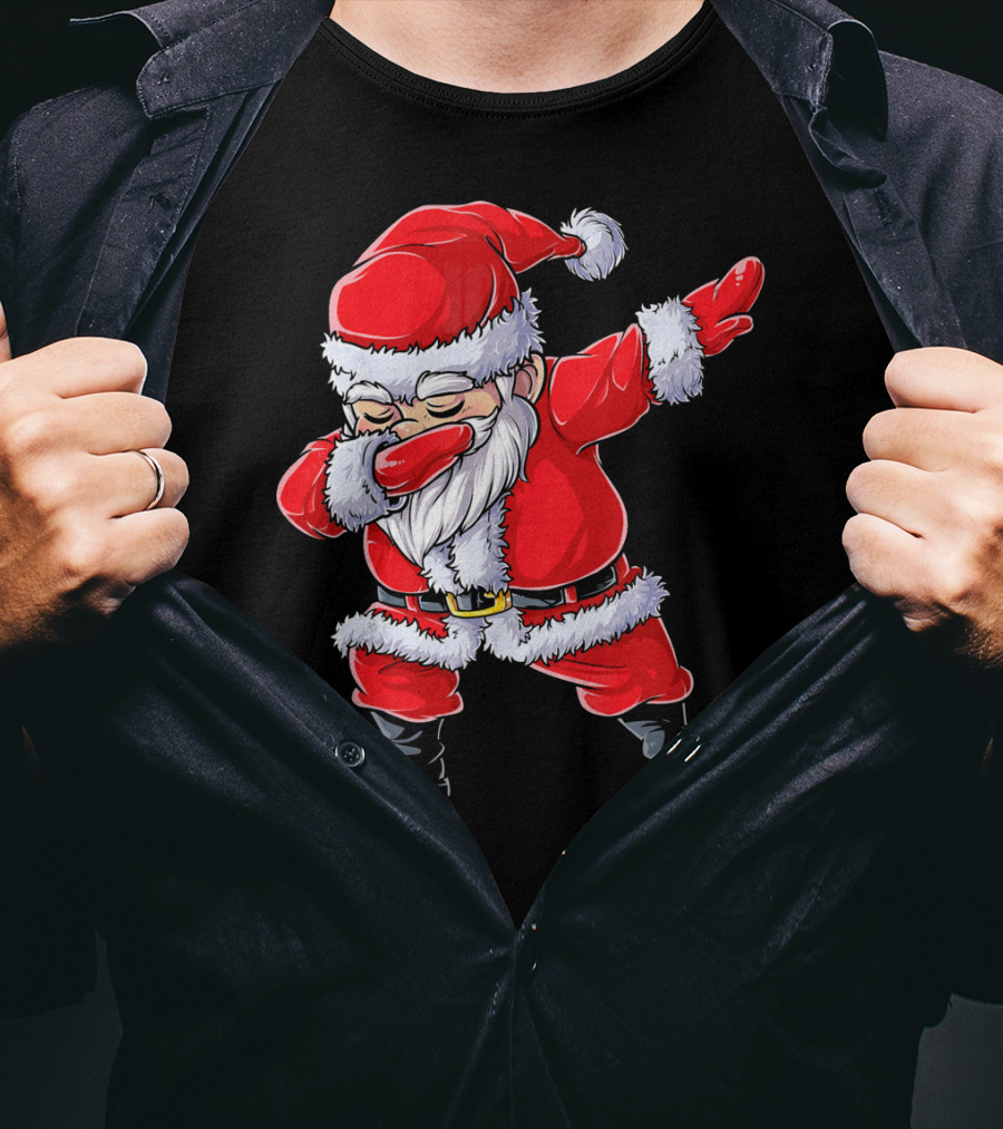Christmas Santa Claus Dabbing T-Shirt