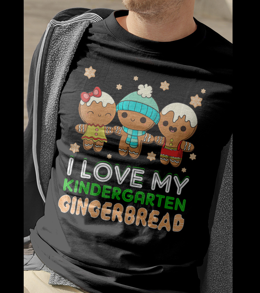 I Love My Kindergarten Gingerbread T-Shirt