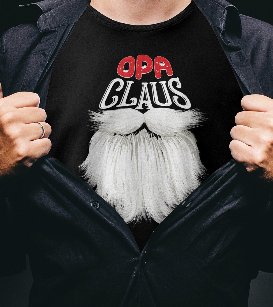 OPA Claus Funny Santa Beard T-Shirt