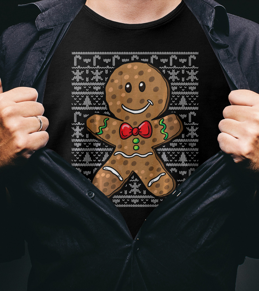 Gingerbread Man Christmas Holiday T-Shirt
