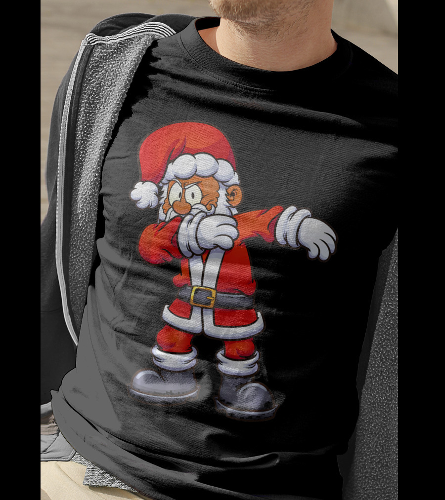 Dabbing Santa Claus In Traditional Red Suit T-Shirt