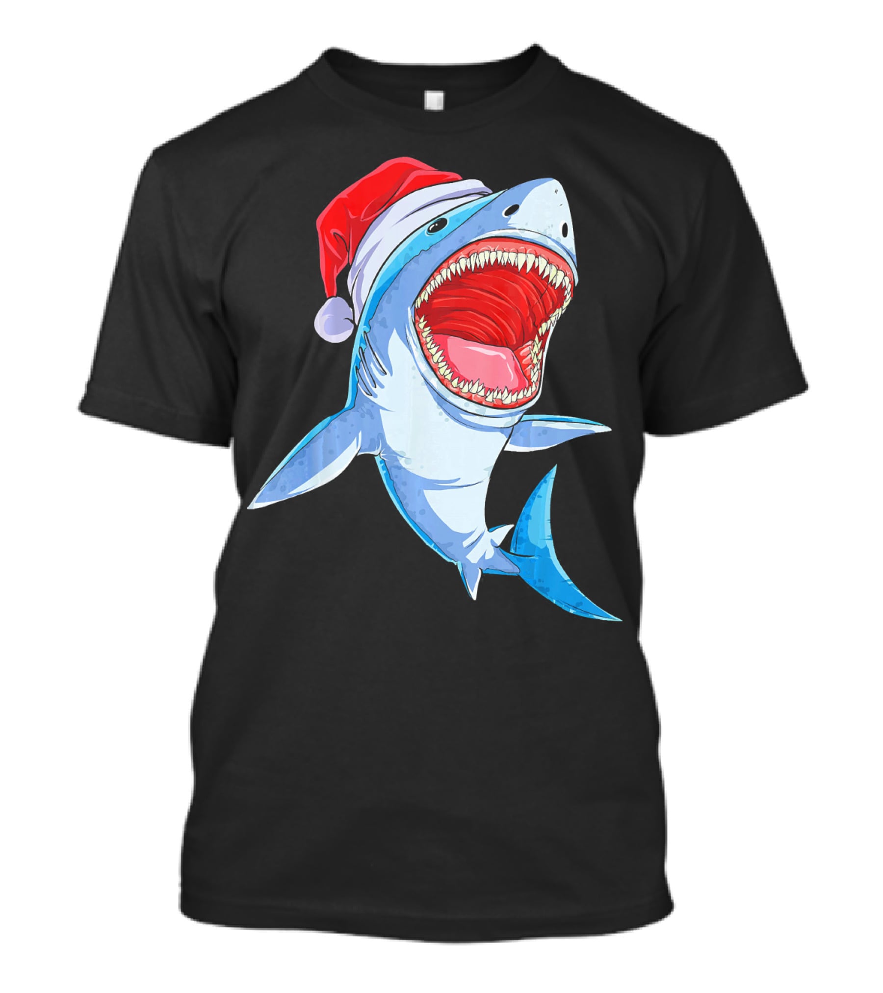 Christmas Kids Santa Shark T-Shirt