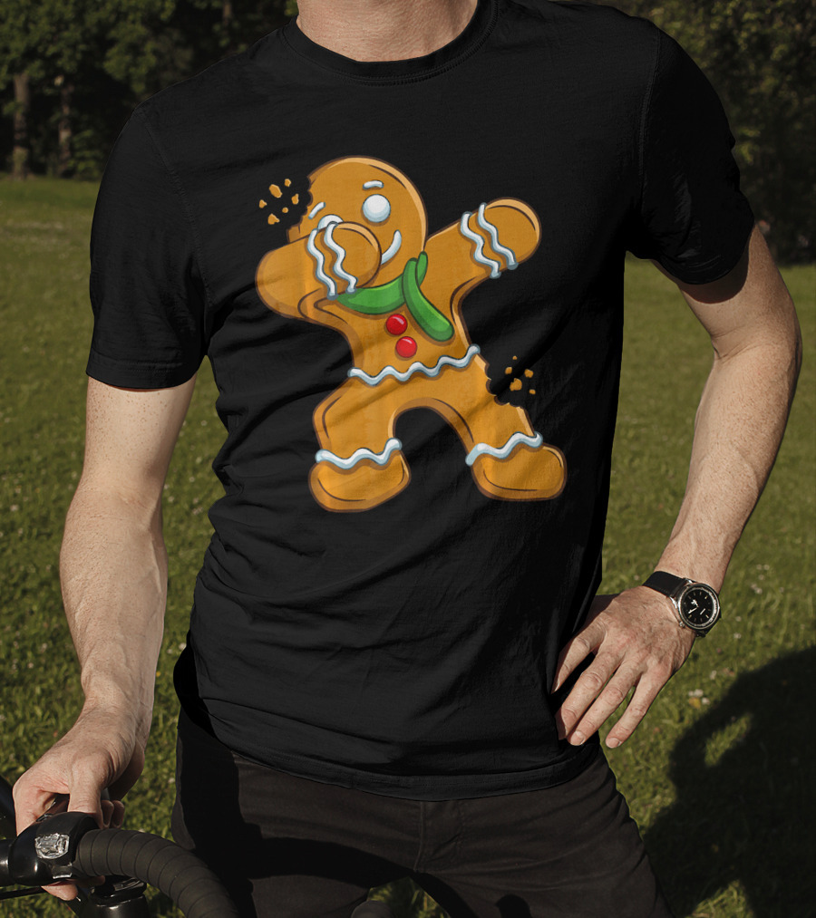 Dabbing Gingerbread Man Christmas Cookies Dance T-Shirt