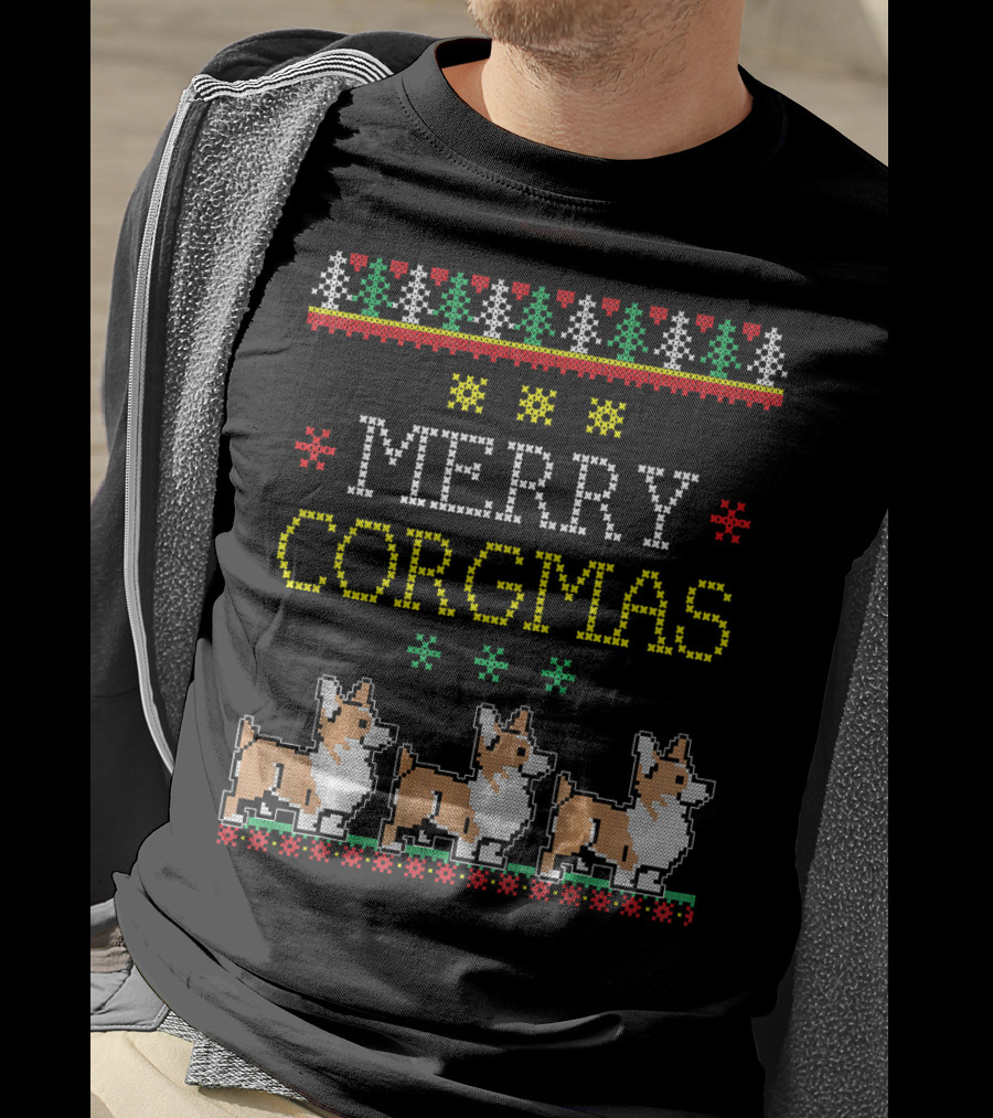 Merry Corgmas Corgi Pet Dog Christmas T-Shirt