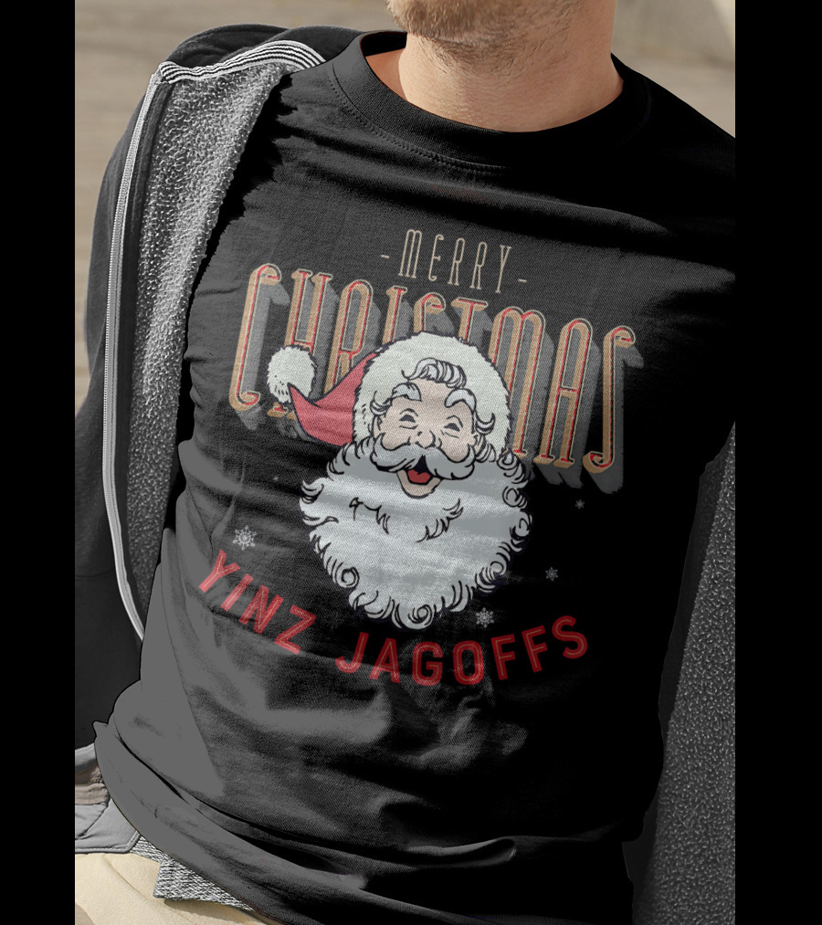Merry Christmas Yinz Jagoffs Santa Clause Pitts T-Shirt