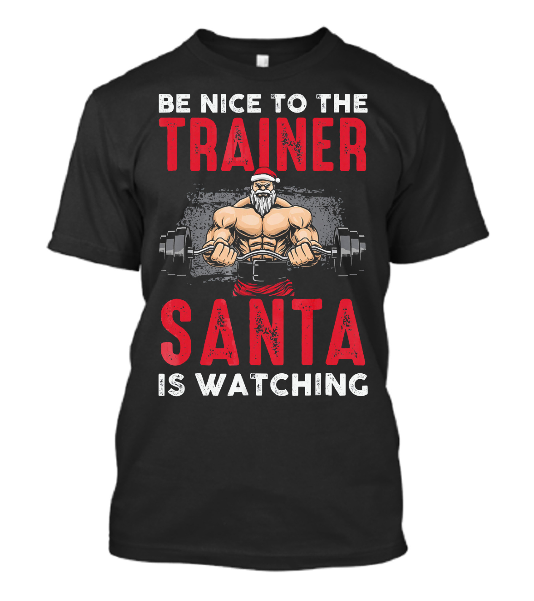 Be Nice To The Trainer Santa Is Watching T-Shirt