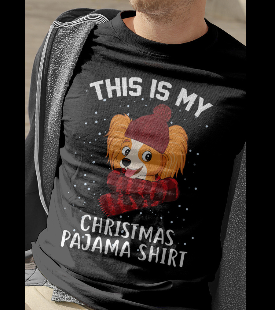 This Is My Christmas Pajama Shirt Papillon T-Shirt
