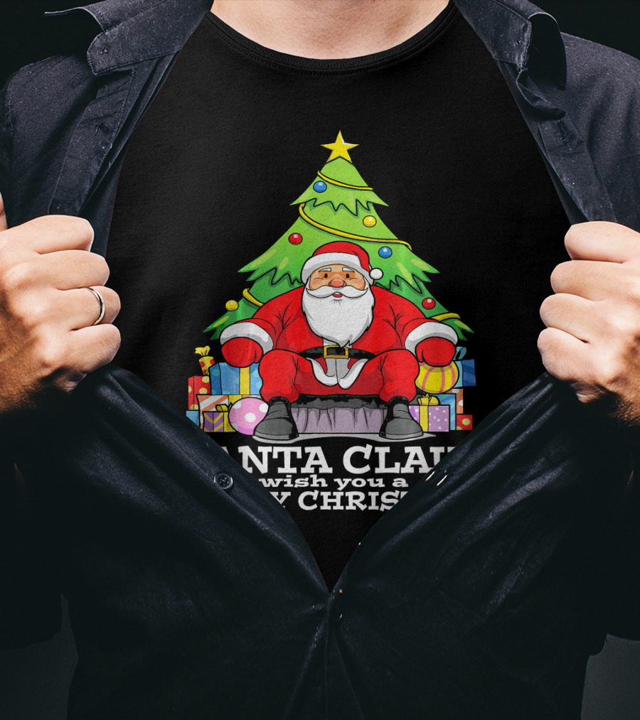 Santa Claus Wish You A Merry Christmas T-Shirt