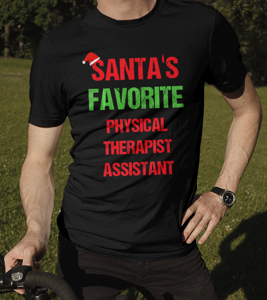 Santa's Favorite Physical Therapist Assistant T-Shirt