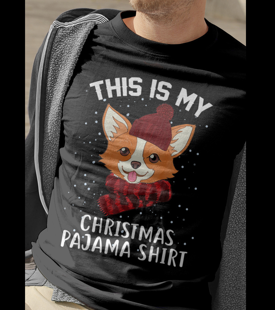 This Is My Christmas Pajama Shirt Corgi T-Shirt