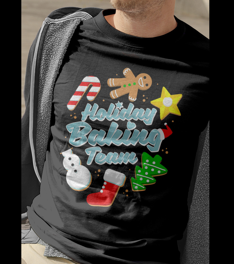 Holiday Baking Team Ugly Christmas Funny Baker T-Shirt