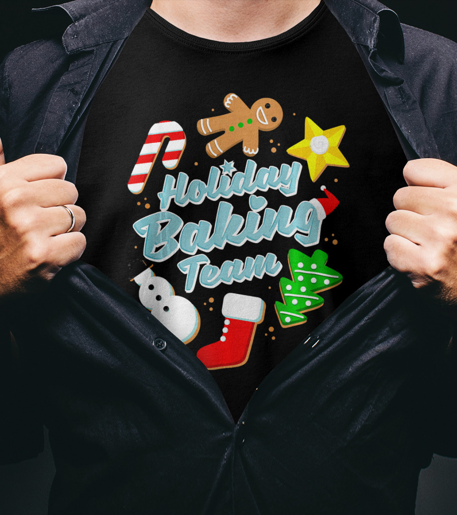 Holiday Baking Team Ugly Christmas Funny Baker T-Shirt
