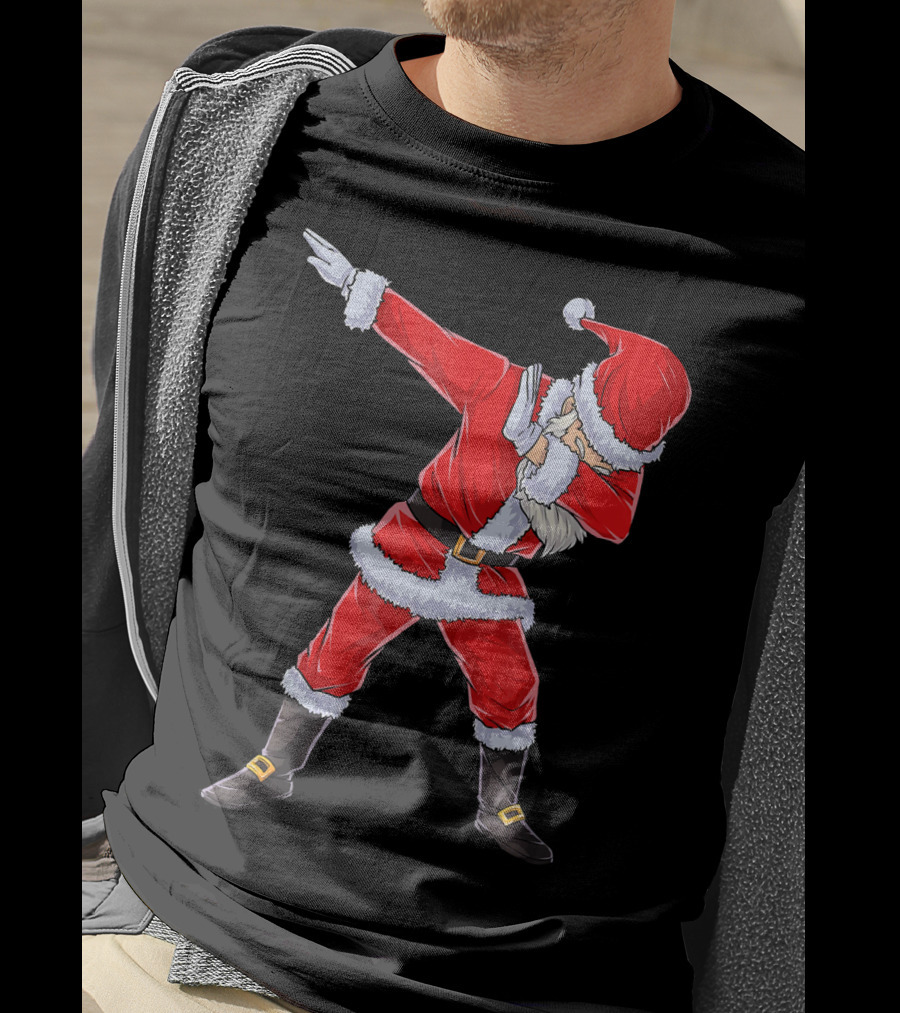Dabbing Santa Christmas Dance Pose T-Shirt