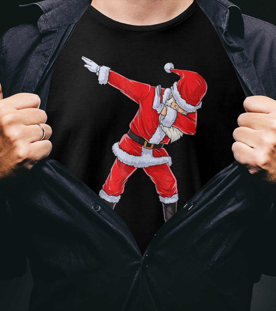 Dabbing Santa Christmas Dance Pose T-Shirt
