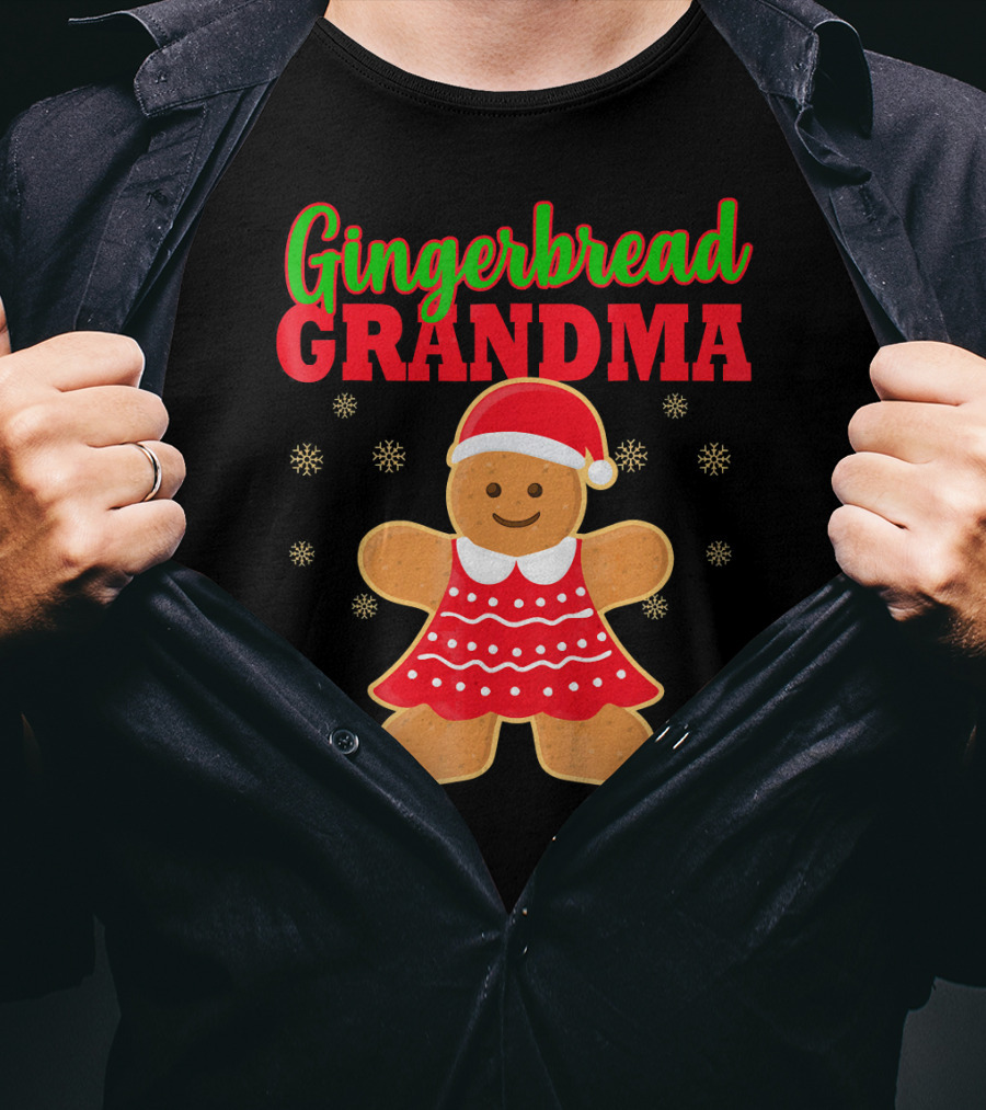 Gingerbread Grandma Matching Family Christmas Ginge T-Shirt