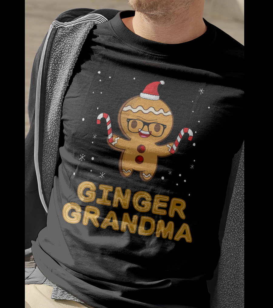 Ginger Grandma Matching Gingerbread Family T-Shirt