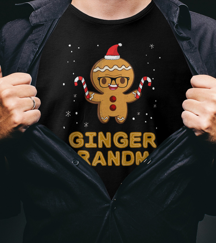 Ginger Grandma Matching Gingerbread Family T-Shirt