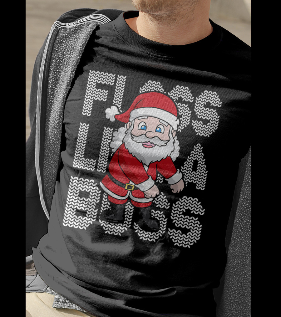 Santa Floss Like A Boss Christmas Kids T-Shirt