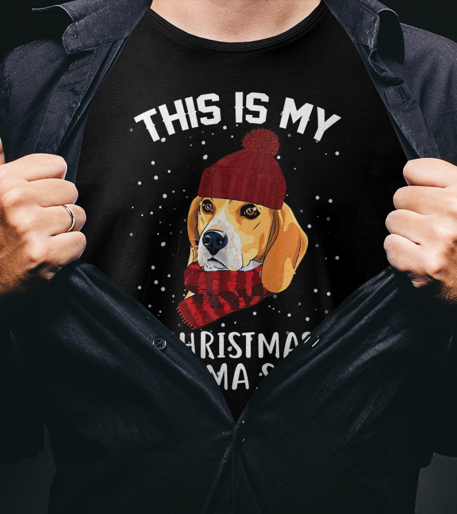 This Is My Beagle Christmas Pajama T-Shirt