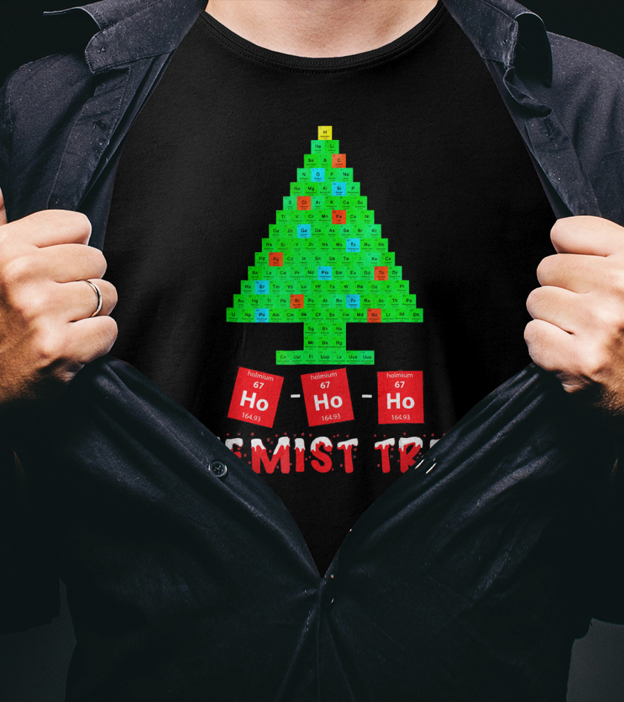 Chemist Tree Ho Ho Ho Unique Chemistry T-Shirt
