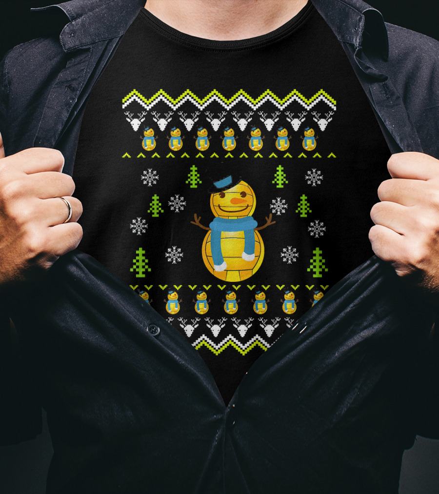Water Polo Snowman Ugly Christmas T-Shirt