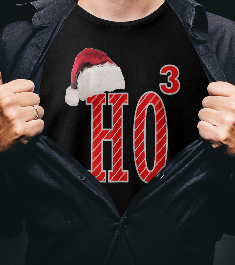 Ugly Christmas Santa Hat Ho Ho³ T-Shirt