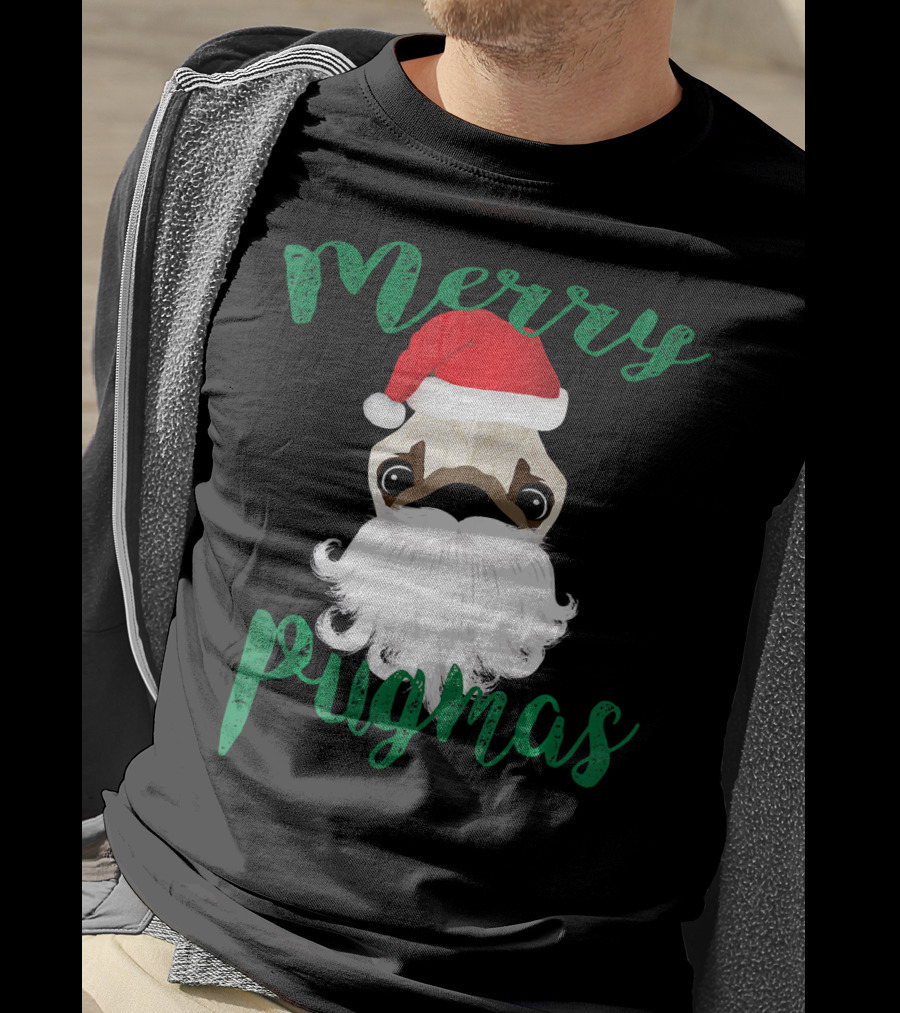 Merry Pugmas Pug Pug T-Shirt