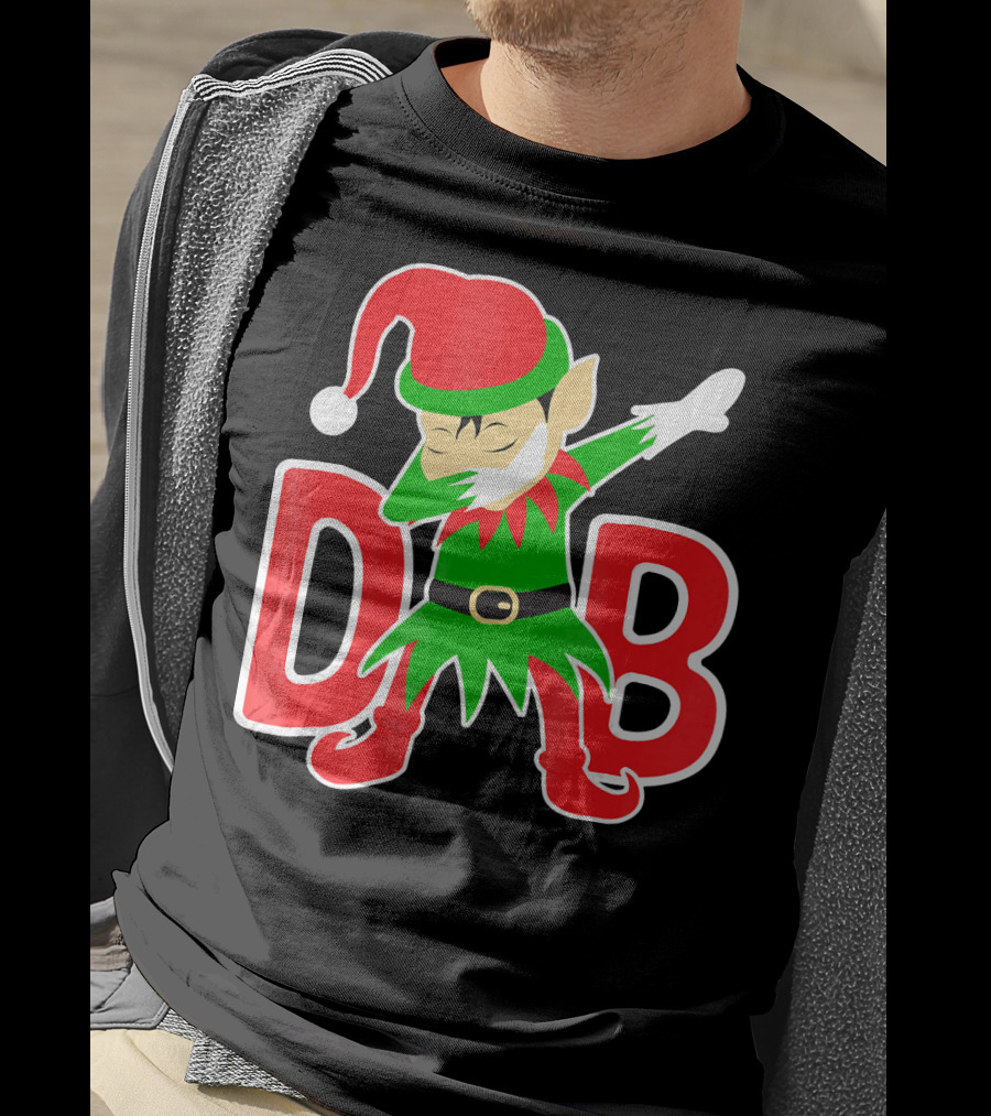 Dabbing Christmas Elf Cute Christmas Holidays T-Shirt