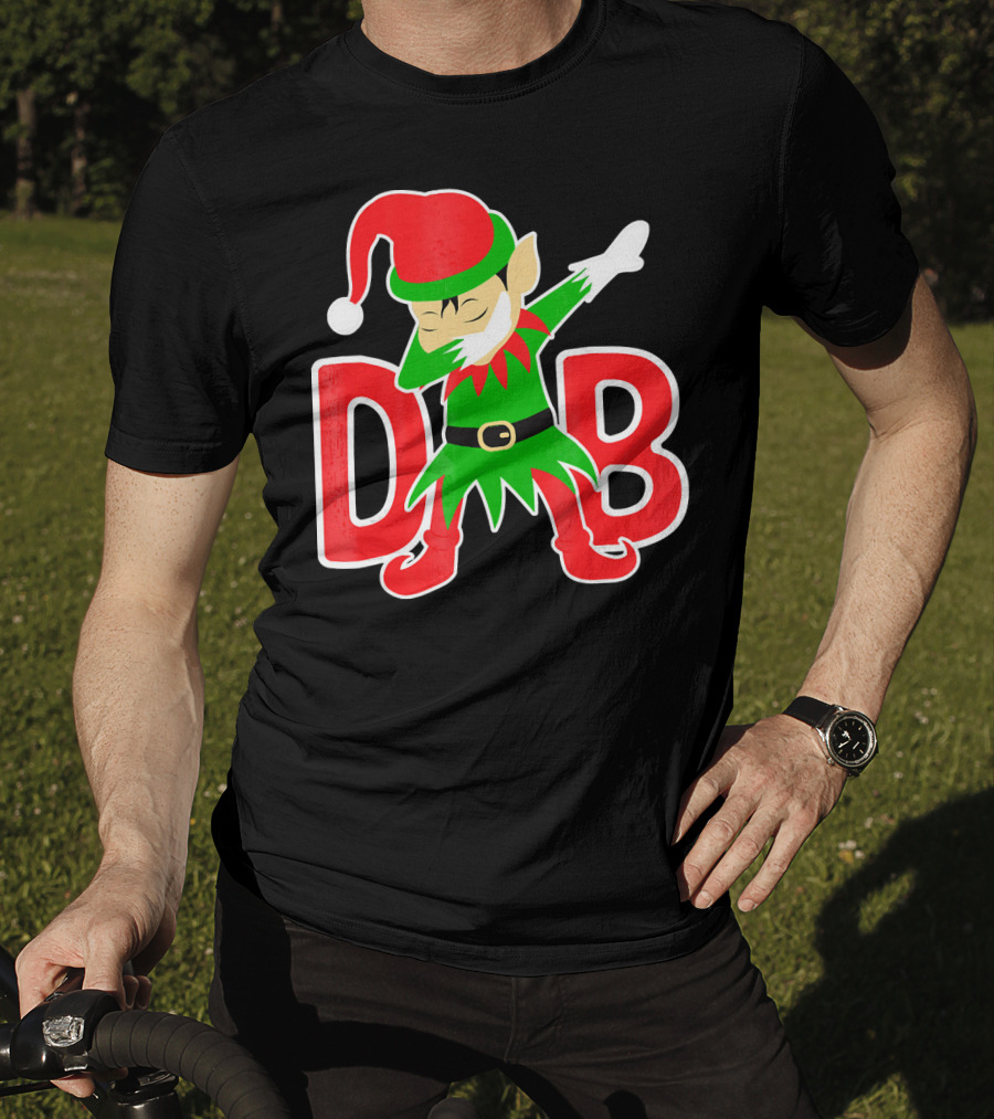 Dabbing Christmas Elf Cute Christmas Holidays T-Shirt